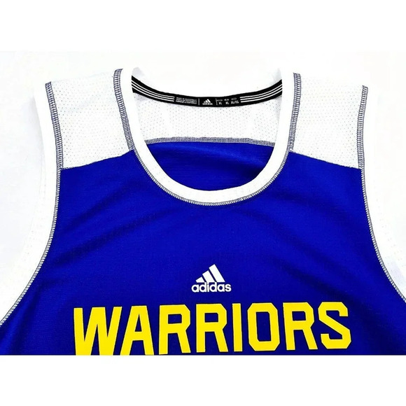 Adidas Size XL Youth Golden State Warriors Blue NBA Climalite Basketball Jersey - Picture 6 of 13